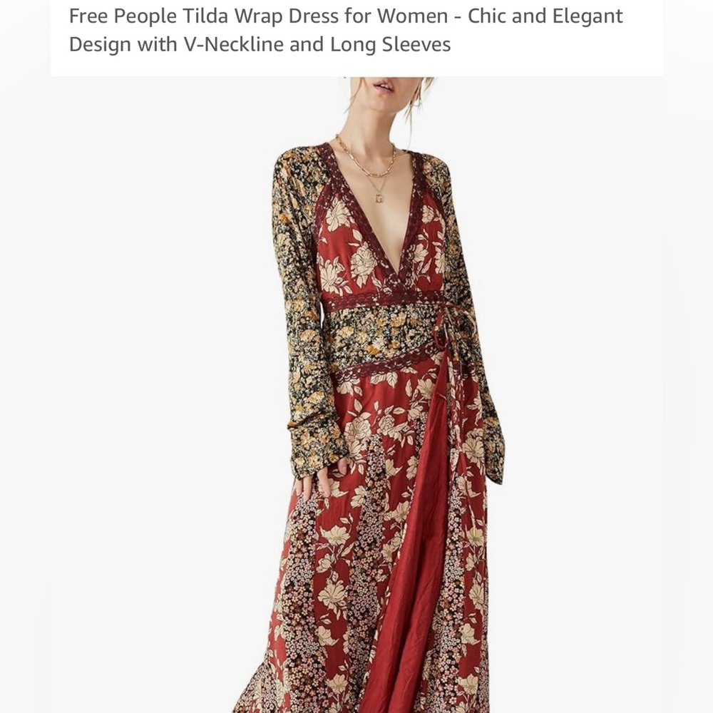 Free People Tilda Wrap Dress for Women - Chic and Elegant Design